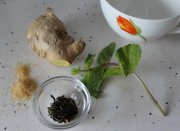 Зеленый чай с мятой и имбирём